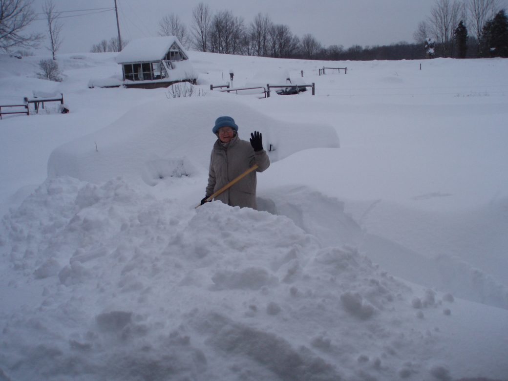 
				DIGGING OUT VINCENT'S CAR IN '12		